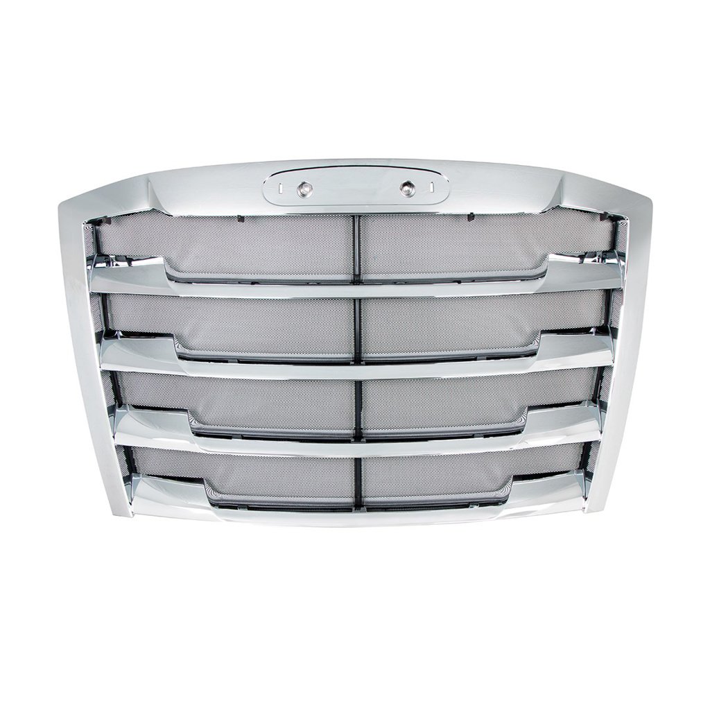 Chrome Grille With Bug Screen For 2018-2024 Freightliner Cascadia