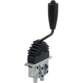 SINGLE AXIS AIR CONTROL VALVE, 55-DEGREE HANDLE OFFSET WITH ON/OFF SWITCH