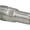 ZINC PLATED COMBINATION NIPPLE 1-1/4 INCH NPT X 1-1/4 INCH HOSE BARB
