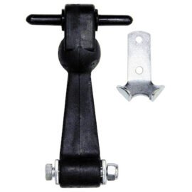 6'' INCH HEAVY-DUTY RUBBER HOOD CATCH - INCLUDES BRACKETS AND PIN-NO BUMPER