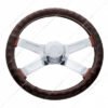 18" Steering Wheel Cover - Dark Brown-UP