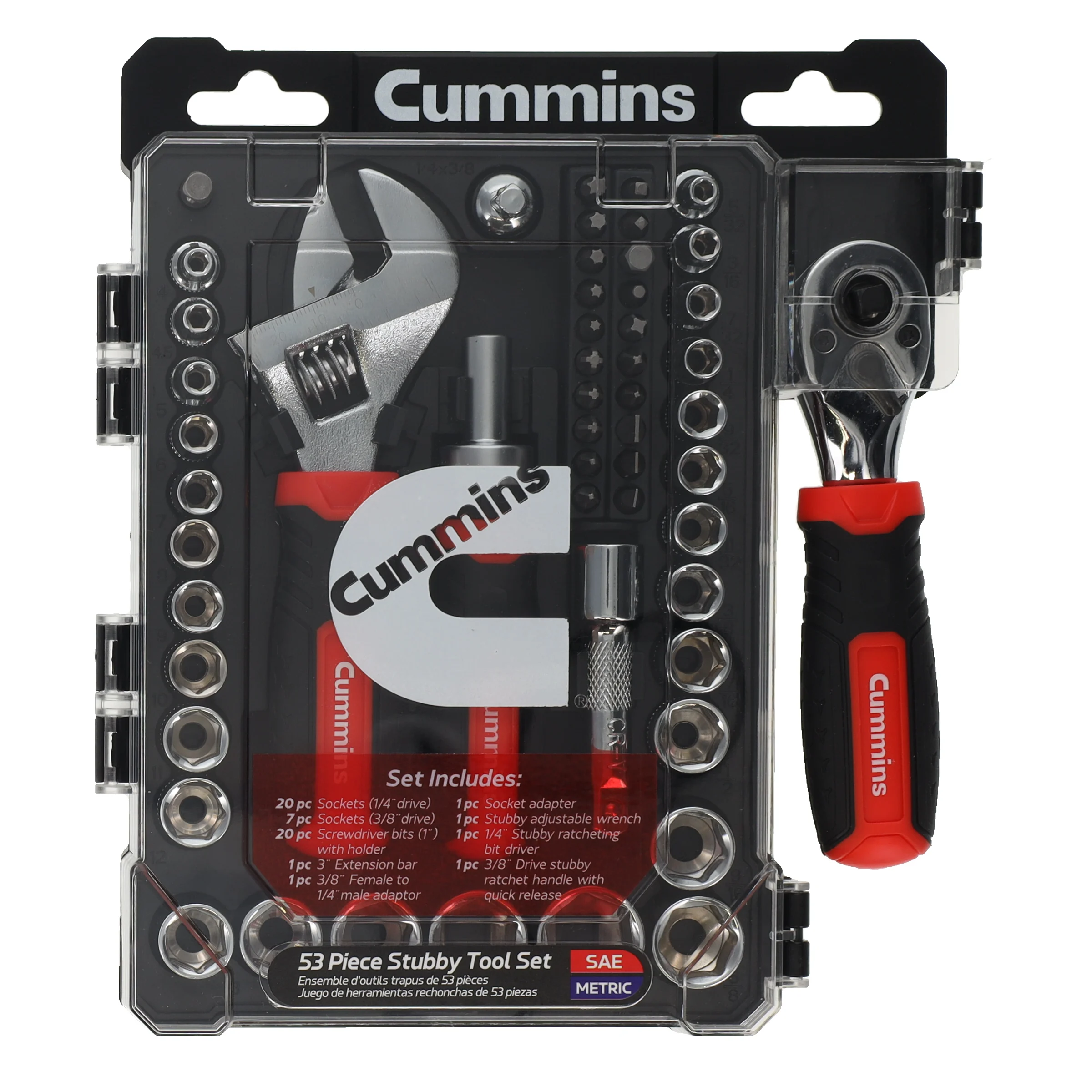 53 Piece Stubby Tool Set Cummins