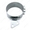 6" Stainless Butt Joint Exhaust Clamp - Angled Bracket