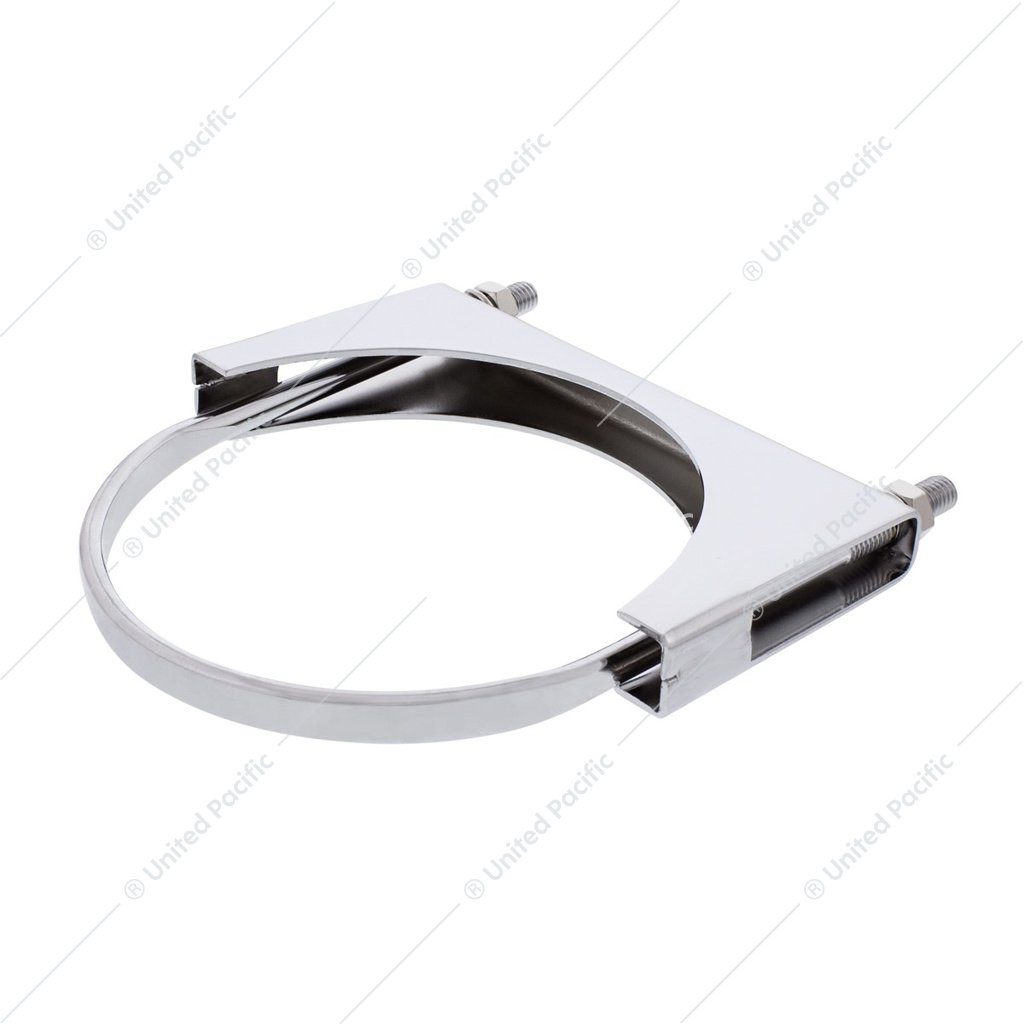 6" Chrome U-Bolt Exhaust Clamp - Image 2