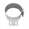 7" Stainless Butt Joint Exhaust clamp - Straight Bracket
