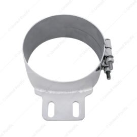 7" Stainless Butt Joint Exhaust clamp - Straight Bracket