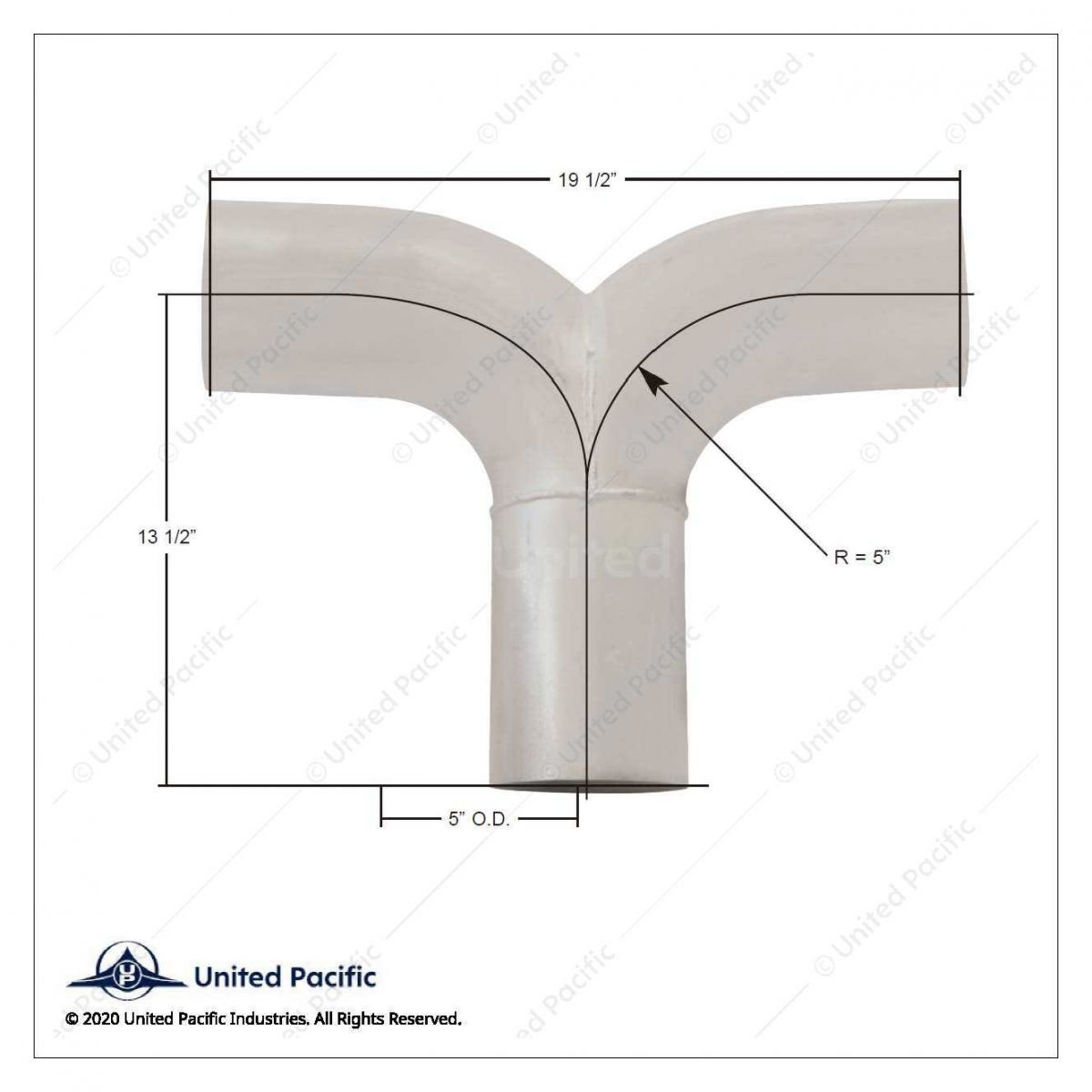 Exhaust Y-Divider For Kenworth Aerocab K180-18613 - Image 2