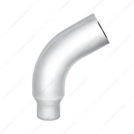 Chrome 58 Degree Angled Exhaust Elbow For Peterbilt 379 - Straight 5" OD To 5" OD