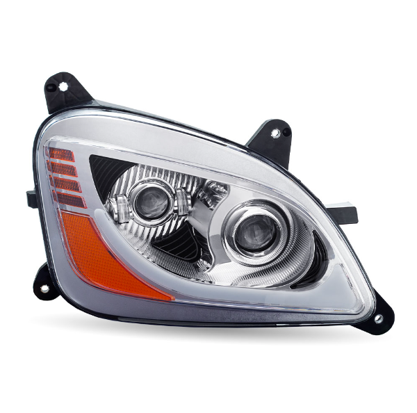 PB. 579/587 LED Projector Headlight Assembly – Chrome (Passenger Side)