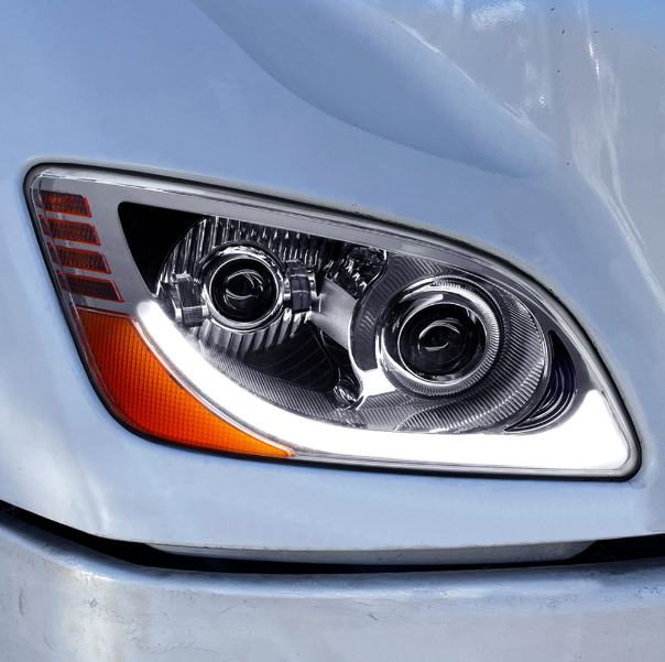 PB. 579/587 LED Projector Headlight Assembly – Chrome (Passenger Side) - Image 4