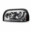 FTL. Century Halogen Projector Headlight Assembly with LED Glow Position, Turn & Marker Accent – Chrome (Driver Side)
